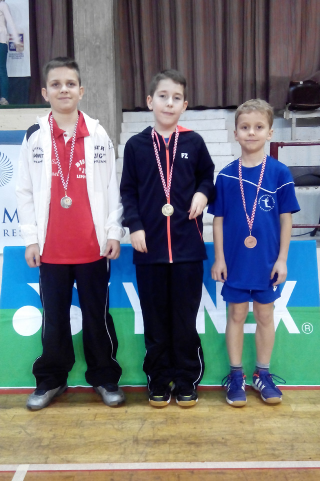 Mihael Pjatakov treći na badmintonskom turniru za poletarce
