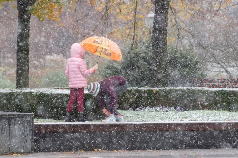 Prvi pravi snijeg u Koprivnici